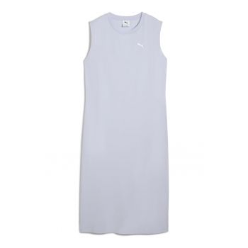 Rochie fara maneci cu logo discret