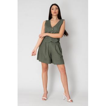 Set Vesta si Pantalon scurt din IN Dark Olive 15312