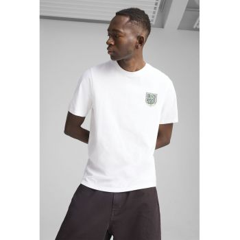 Tricou de bumbac cu imprimeu pe partea din spate