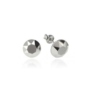 Cercei Argint 925 placat cu rodiu cu cristale Swarovski® Xirius 8mm