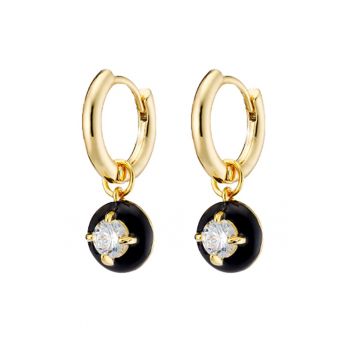 Cercei placati cu aur de 18K - cu zirconia Darling