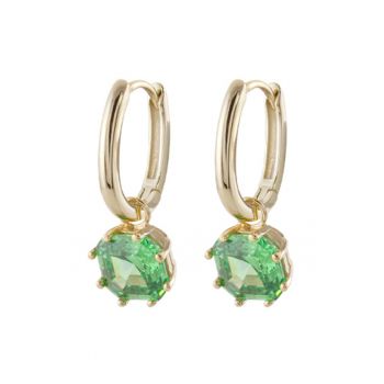 Cercei placati cu aur de 18K cu zirconia Gifting