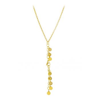 Colier de argint veritabil placat cu aur de 18K