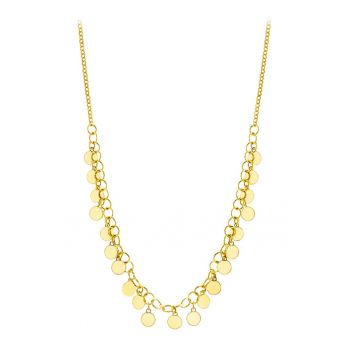 Colier de argint veritabil placat cu aur de 18K