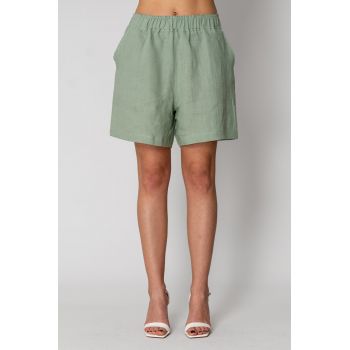 Pantaloni Scurt Amelie din 100% IN Light Olive 15277