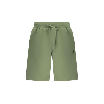 Pantaloni scurti barbati cu buzunare - logo brodat - U.S Grand POLO - Verde