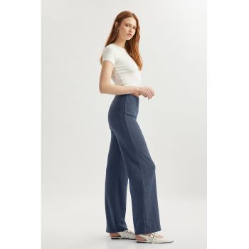 Pantaloni uni relaxed fit