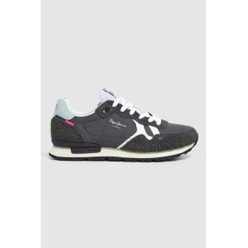 Pantofi sport cu garnituri din piele intoarsa