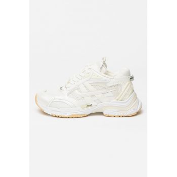 Pantofi sport cu insertii de piele ecologica Race