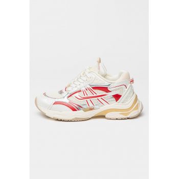 Pantofi sport cu insertii de piele ecologica Race