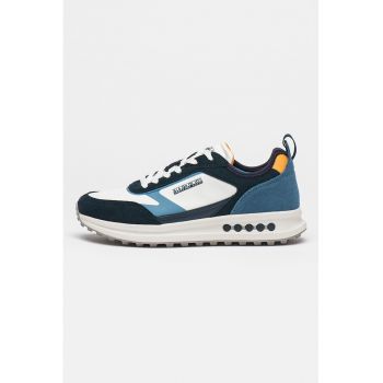 Pantofi sport cu insertii de piele intoarsa Slate