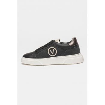 Pantofi sport din piele cu detaliu logo