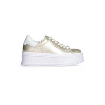 Pantofi sport low-cut din piele cu platforma