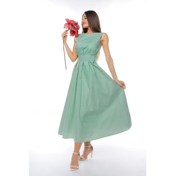Rochie uni cu buzunare laterale