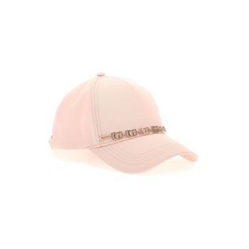 Sapca din bumbac cu accesoriu logo