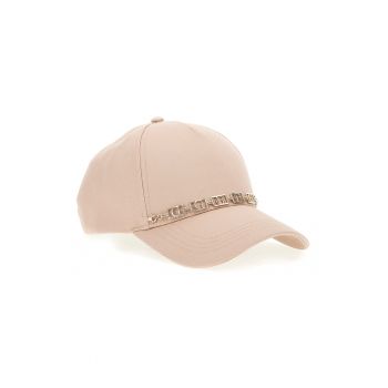 Sapca din bumbac cu accesoriu logo