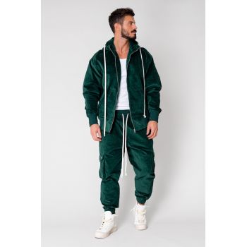 Set Cargo Hanorac si pantalon lung Green 15052