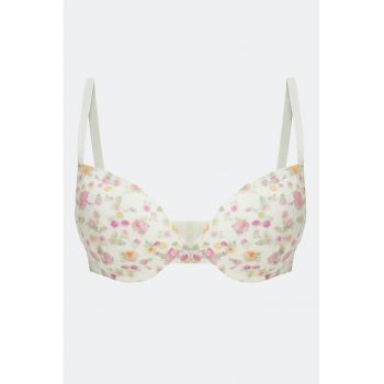 Sutien triunghiular cu model floral