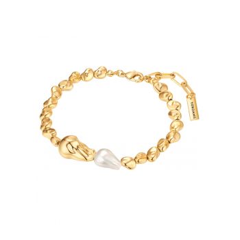Bratara de aur de 14K filat - cu perle