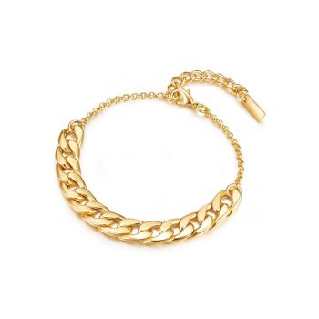 Bratara lant placata cu aur de 14K