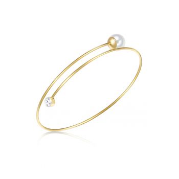 Bratara rigida placata cu aur de 14K