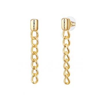 Cercei drop placati cu aur de 14K