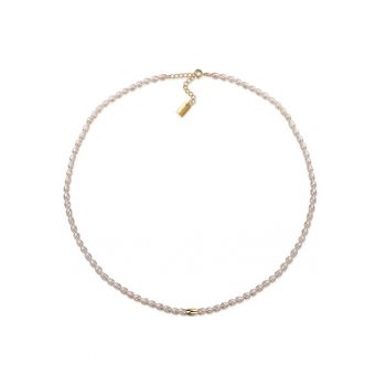 Colier aur de 18K si perle - Auriu