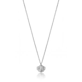 Colier din otel inoxidabil cu zirconia