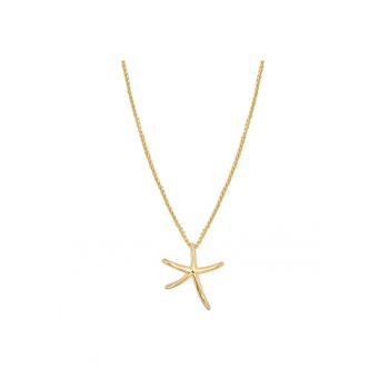 Colier placat cu aur de 14K si decorat cu pandantiv