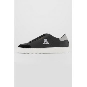 Pantofi sport de piele cu garnituri de piele intoarsa