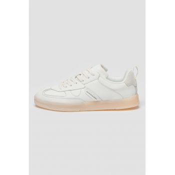 Pantofi sport de piele cu segmente sintetice
