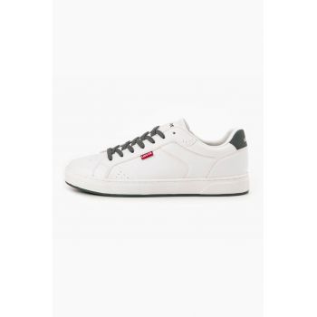 Pantofi sport de piele ecologica cu logo