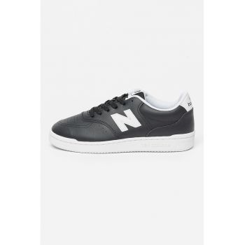 Pantofi sport din piele cu detalii logo 80