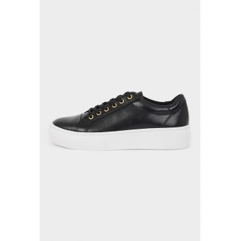 Pantofi sport din piele cu model uni Zoe