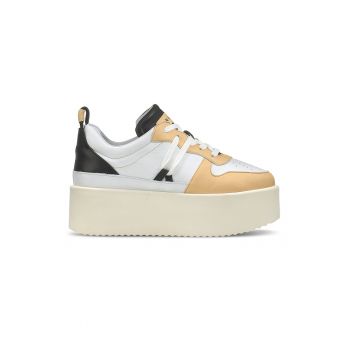 Pantofi sport din piele cu talpa flatform