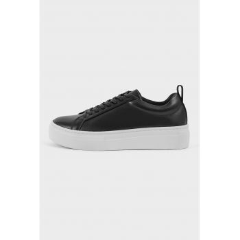 Pantofi sport din piele cu varf rotund Zoe