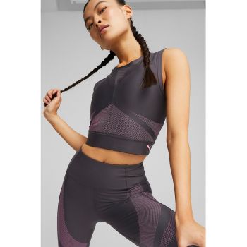 Top crop elastic pentru fitness Eversculpt dryCELL
