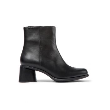 Botine de piele cu toc patrat Kiara 1345