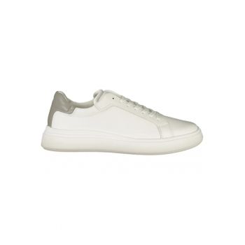 Calvin Klein Sneakers Barbati Low top Lace UP leather - alb