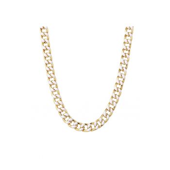 Colier placat cu aur de 14k si cu design lant