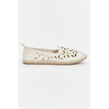 Espadrile cu broderie florala