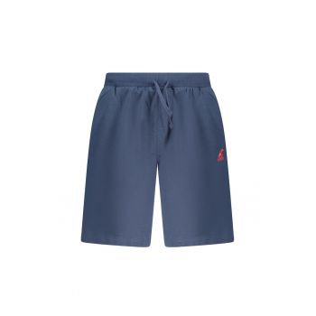 Pantaloni scurti barbati cu buzunare - logo brodat - U.S Grand POLO - Verde