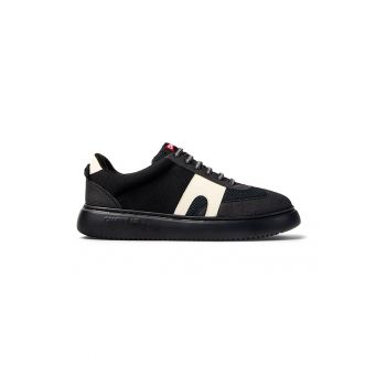 Pantofi sport cu insertii de piele nabuc Runner