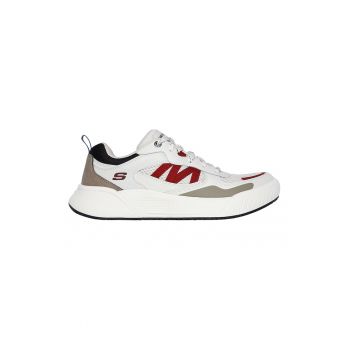 Pantofi sport din piele ecologica cu garnituri din piele intoarsa