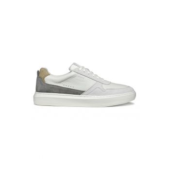 Pantofi sport din piele si piele intoarsa