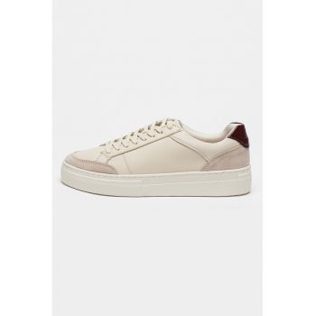 Pantofi sport din piele si piele intoarsa Zoe