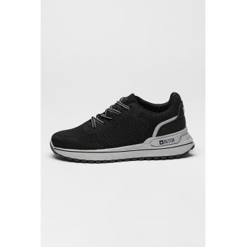 Pantofi sport din plasa cu model uni