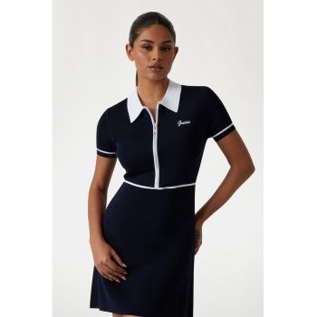 Rochie cu fenta cu fermoar pentru fitness