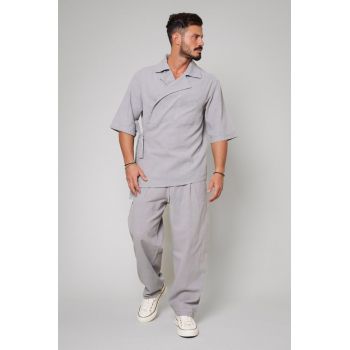 Set Camasa si Pantalon lung Grey 11755