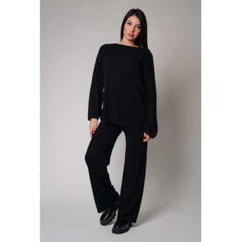 Set de bluza si pantaloni din amestec de lana si casmir - 2 piese
